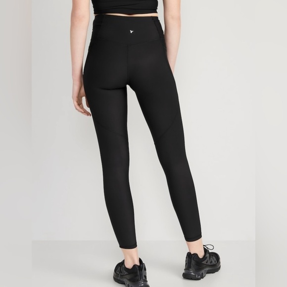 NWT! Black High-Waisted PowerSoft 7/8-Length Side-Pocket Legging - Medium Tall🏋️ - Picture 2 of 9